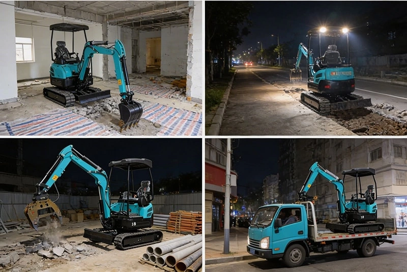 Compact Excavators in Urban Construction Projects